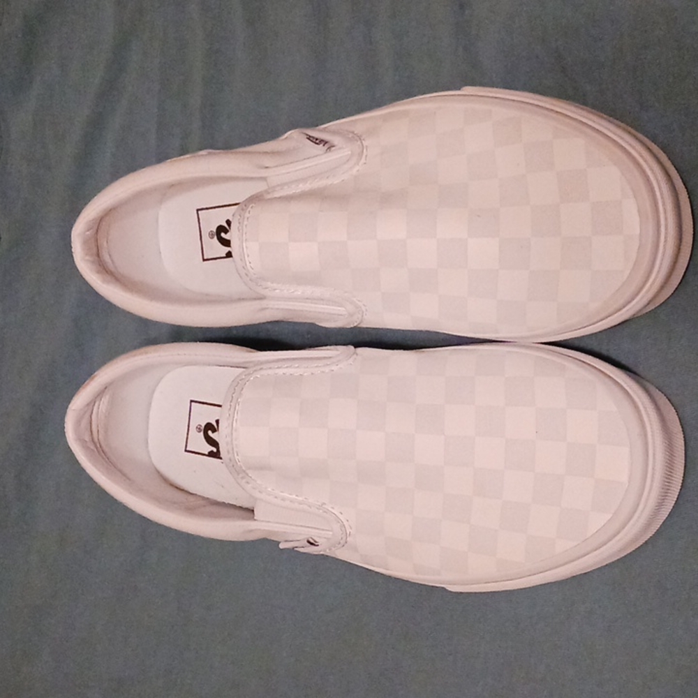 White checkered vans